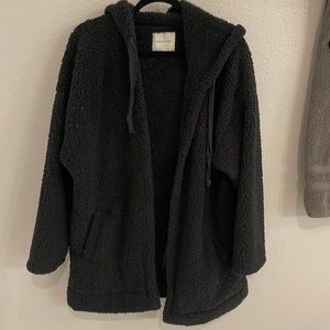 Sherpa Cardigan with Hood